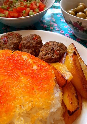 عکسی از دستور چپلی کباب افغانستان