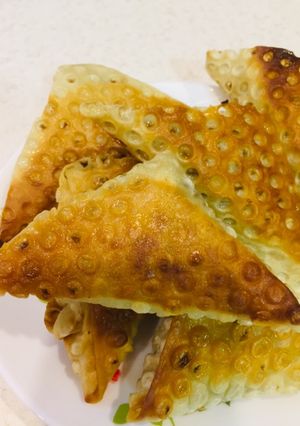 عکسی از دستور سمبوسه سیب زمینی🌮