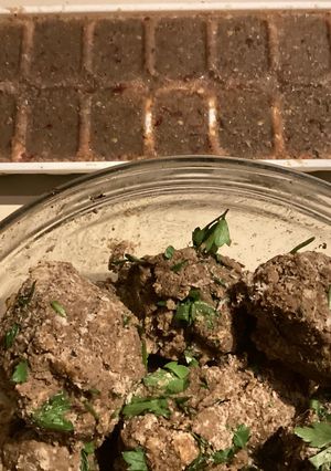 A picture of California Farm Beef Liver Broth Cubes and Dumplings.