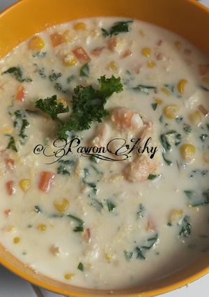 Foto resep Sup Jagung Udang Mix Sayur