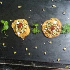 Besan crispy bite with sprouted moong A picture of Besan crispy bite with sprouted moong.