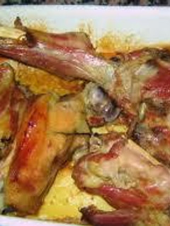 Una foto de Cordero asado