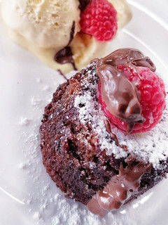Una foto de Coulant de chocolate
