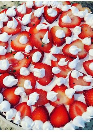 Una foto de Torta de fresas