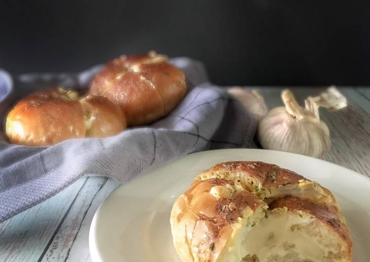 Cara Mudah Buat Roti Keju Bawang Putih 🇰🇷 yang Sedap