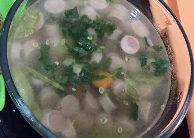 Resep Sop sosis simple, Lezat