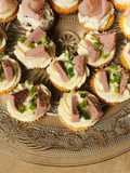 🍹 Canapé de leberwurst y verdeo 🍹
