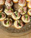 🍹 Canapé de leberwurst y verdeo 🍹