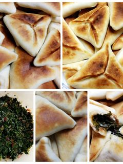 صورة لوصفة فطائر السبانخ بدبس الرمان