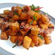 Tempe dan kentang pedas manis