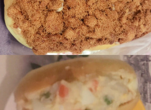 肉鬆麵包、沙拉醬包 的食譜成品照片