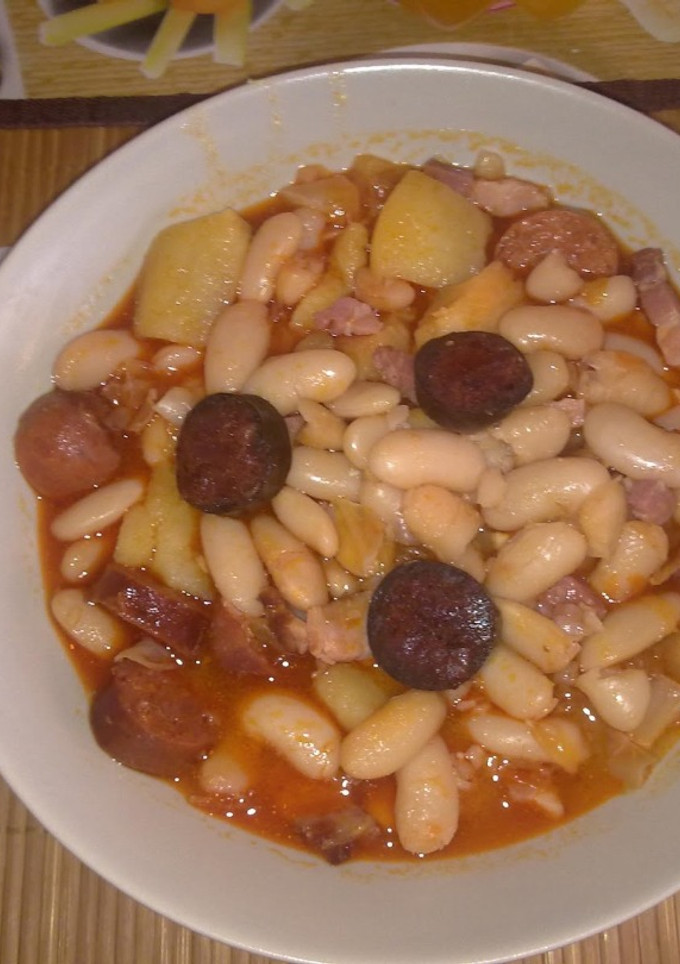 Una foto de Fabada asturiana a mi estilo