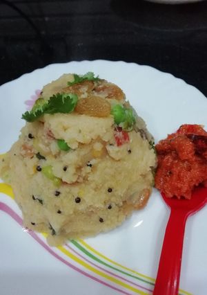 A picture of Vegetable upma.