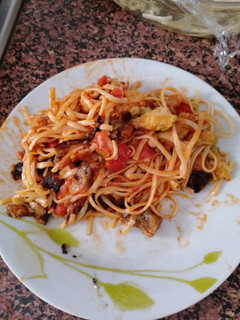 Una foto de Tallarines con verdura asada