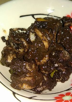 Foto resep Cumi-cumi masak hitam
