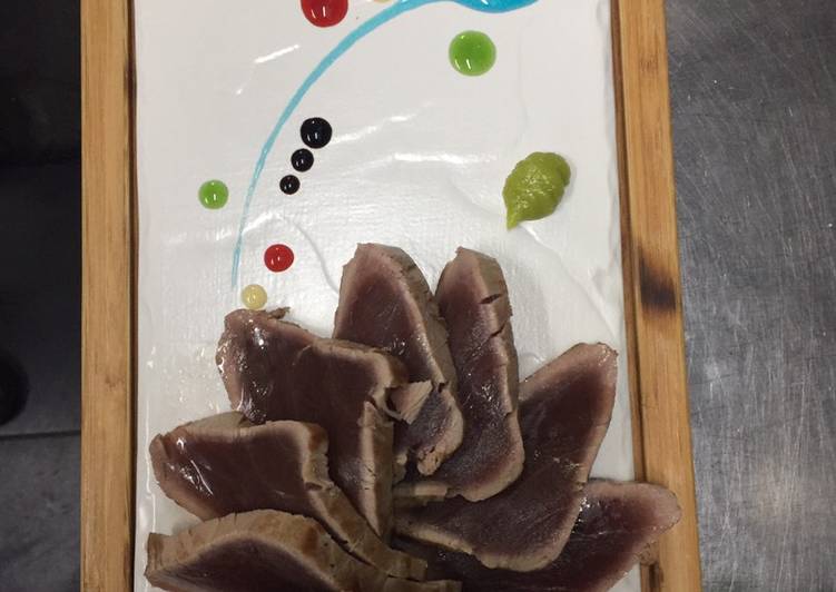 Tataki de atún rojo de aleta azul