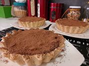 Una foto de ganache con cacao