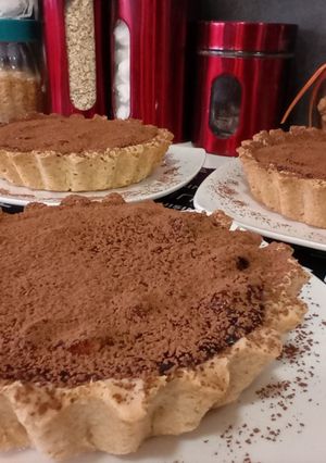 Una foto de Tarta de avellanas y ganache de chocolate