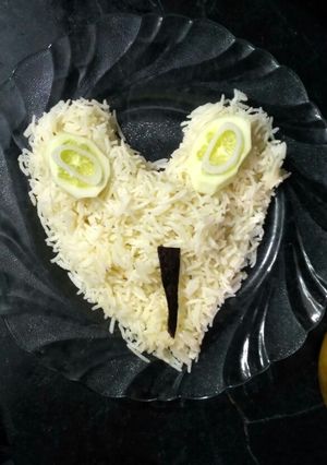 A picture of Steamed rice.