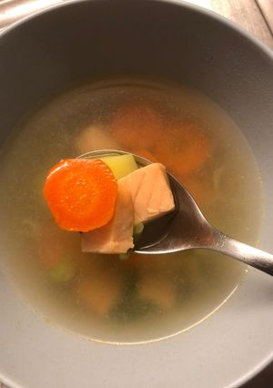 Foto resep Sup Ikan Salmon Jepang (Sanpeijiru, Sop Ikan Khas Hokkaido)