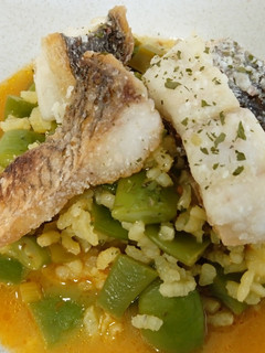 Una foto de Arroz caldoso de corvina