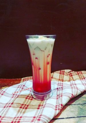 Foto resep Es Merah Putih