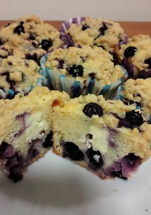 Foto resep Blueberry Cheese muffin streusel