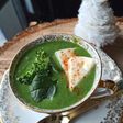 Soupe brocolis épinards et mozzarella