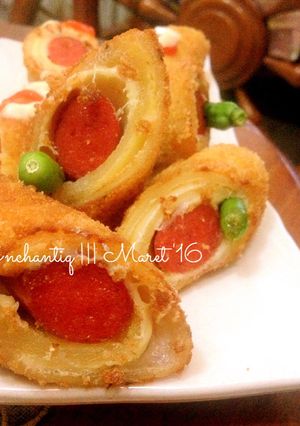 Foto resep Roti Goreng isi Keju Sosis