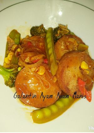 Foto resep Galantin Ayam Asam Manis