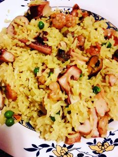 Una foto de Arroz con mariscos
