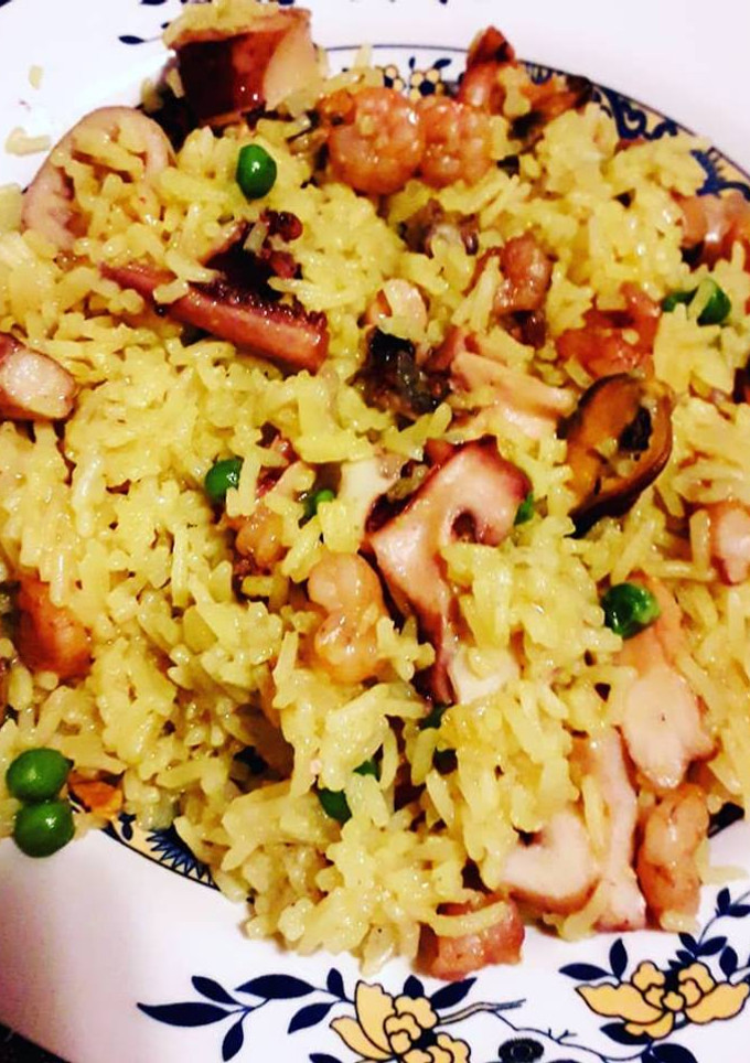 Una foto de Arroz con mariscos