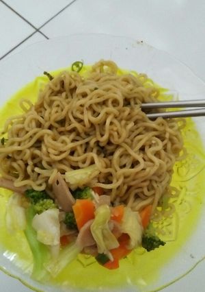 Foto resep Mie hijau sayuran