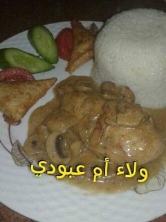 صورة لوصفة بيكاتا الدجاج بالمشروم (الفطر) بطريقتي...... 😍😍😍..