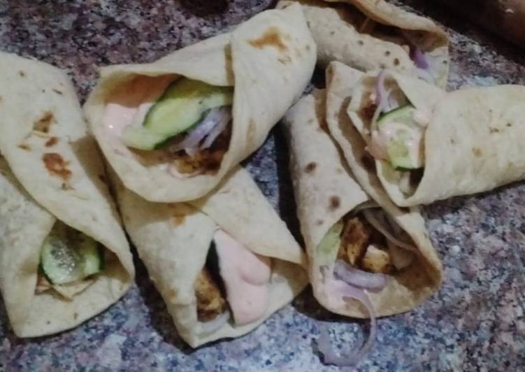 Simple Way to Prepare Any-night-of-the-week Chicken roll with tortilla