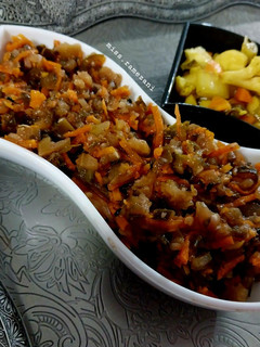 عکسی از دستور لیته بادمجان و هویج🥕