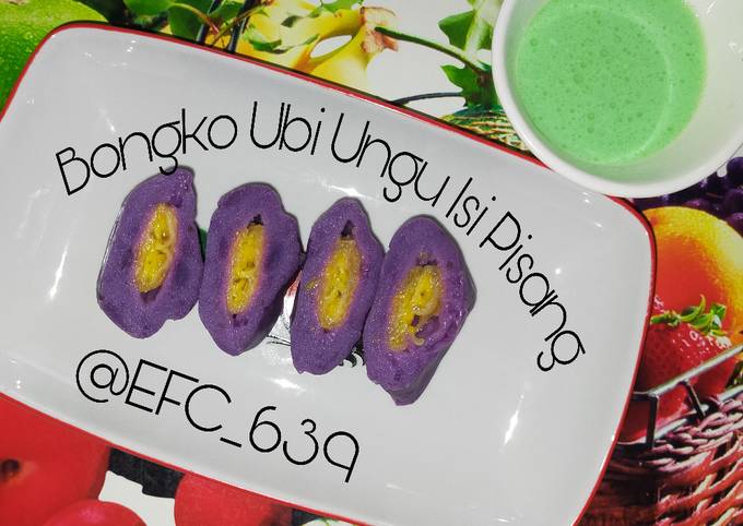 Bongko Ubi Ungu Isi Pisang with Fiber Creme + VCO