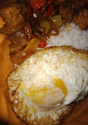 Foto resep Tempe kecap telor ceplok