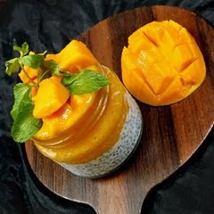 A picture of Mango Chia Pudding.