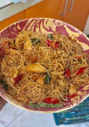 Foto resep Soun goreng saus tiram pedas