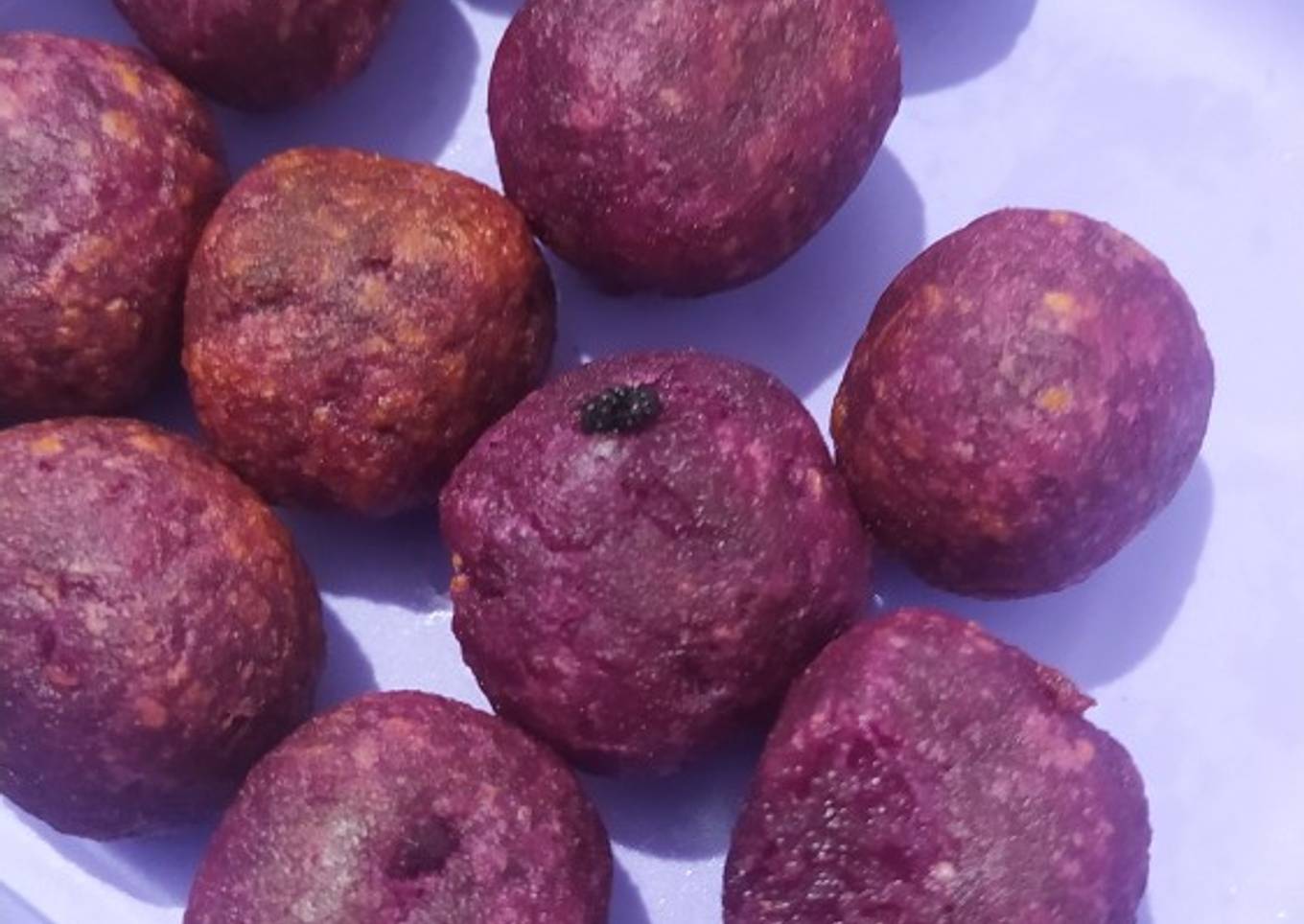 Ube Strawberry Cheese Ball (Bola Ubi) MPASI BB Booster