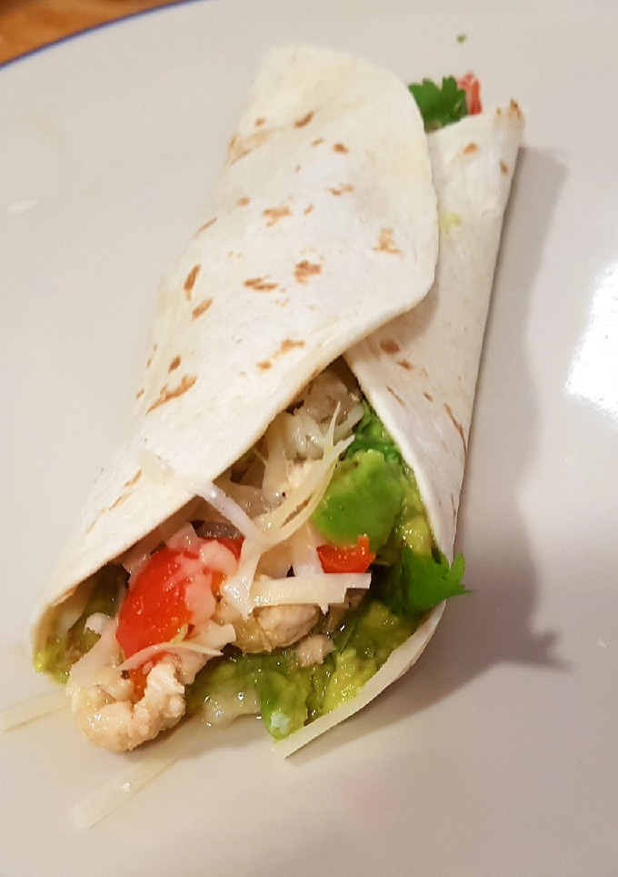 Una foto de Burritos completos para cena fácil