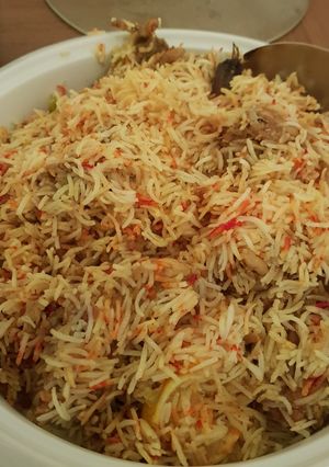 A picture of Chicken Biryani.