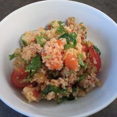 Couscous Salad with Roasted Sweet Paprika A picture of Couscous Salad with Roasted Sweet Paprika.