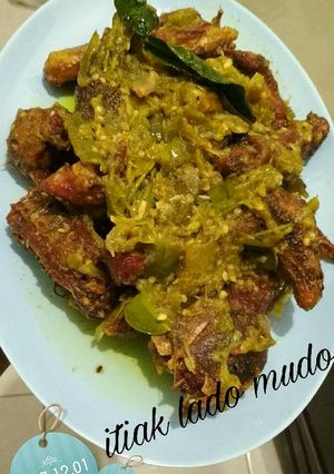 Foto resep Itiak lado mudo (bebek Lombok ijo)