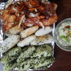 A picture of Tiranga idli.