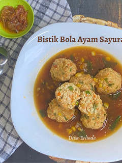 Foto resep Bistik Bola Ayam Sayuran
