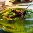 Coriander chutney with spring onions
