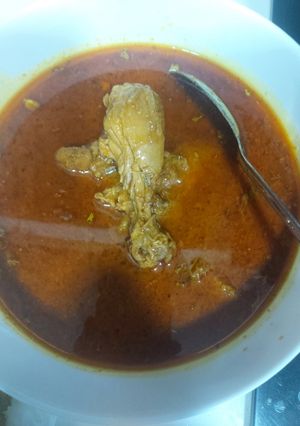 A picture of Chicken qorma.