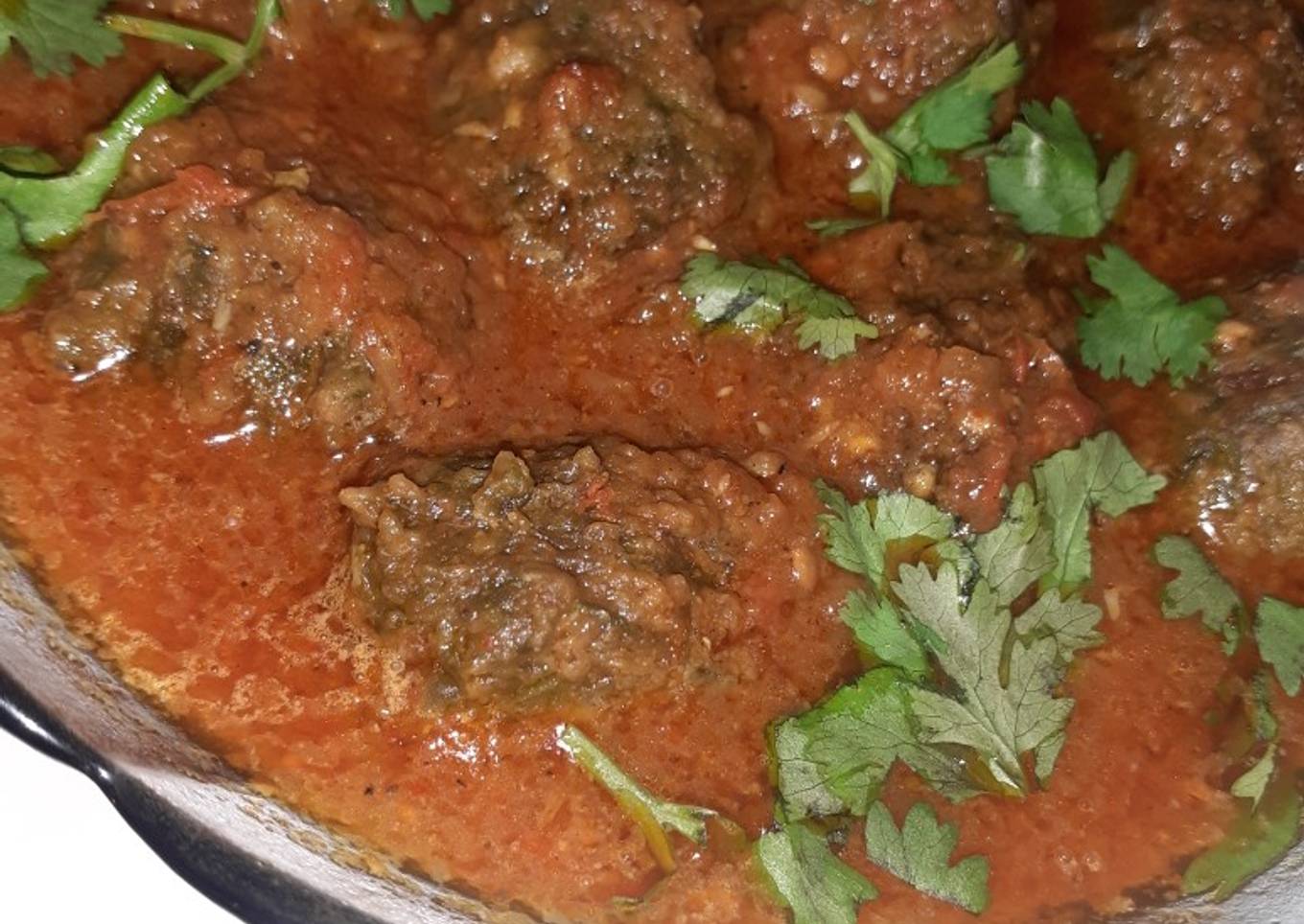 Palak kofta curry